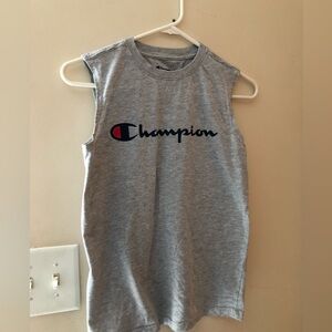 Champion Gray Sleeveless T-shirt Size Large